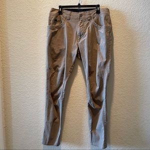 Kuhl “Free Kanvus Jean” khaki outdoor pants, size 35x32